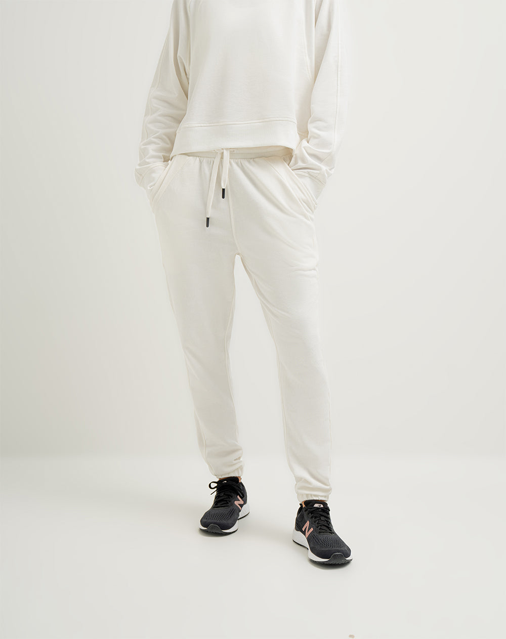 Jogger algodón habano mujer