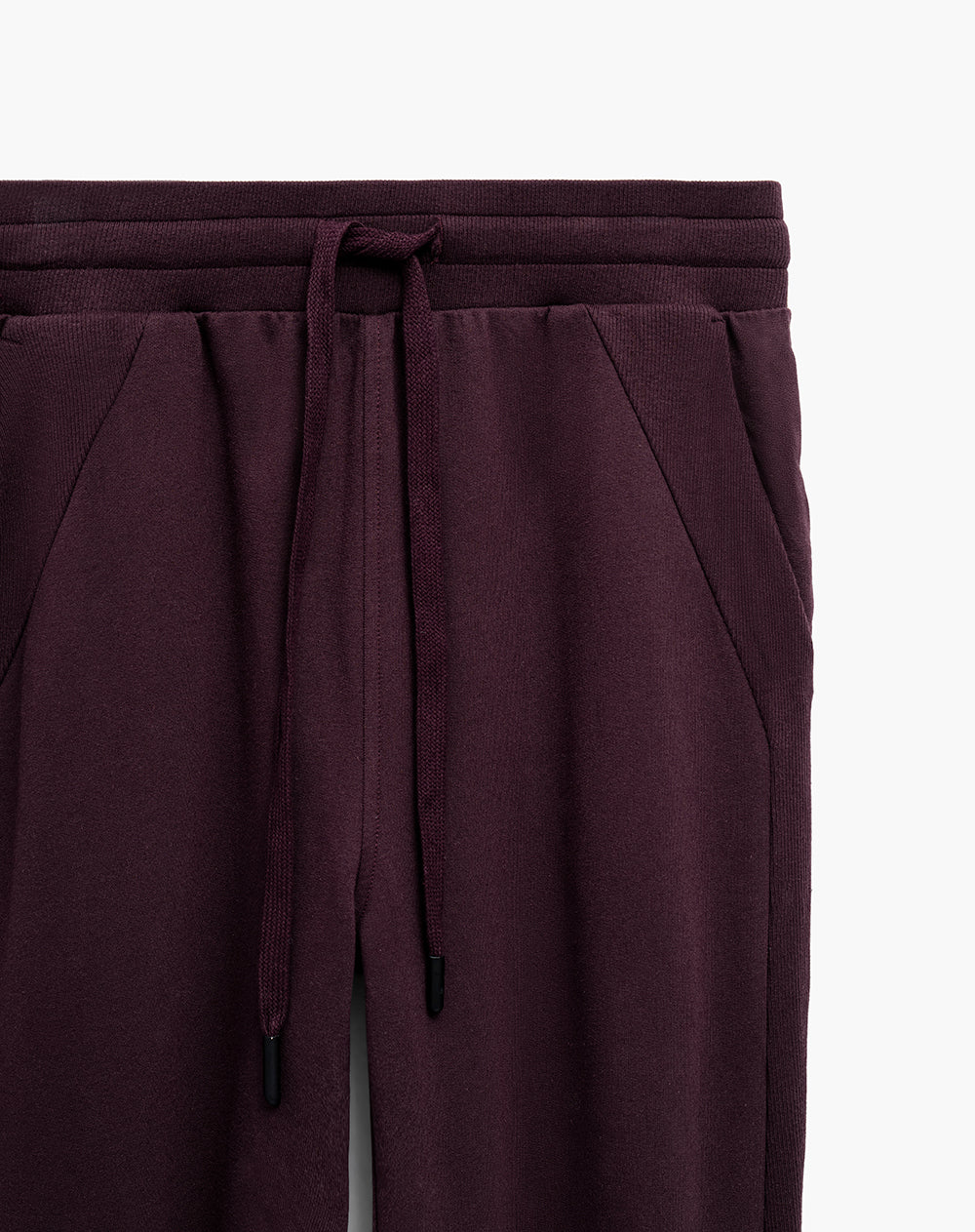 Jogger tiro medio algodón vinotinto mujer