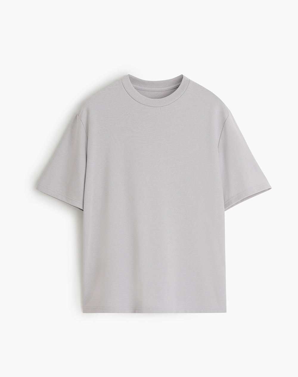 Camiseta regular algodón gris hombre