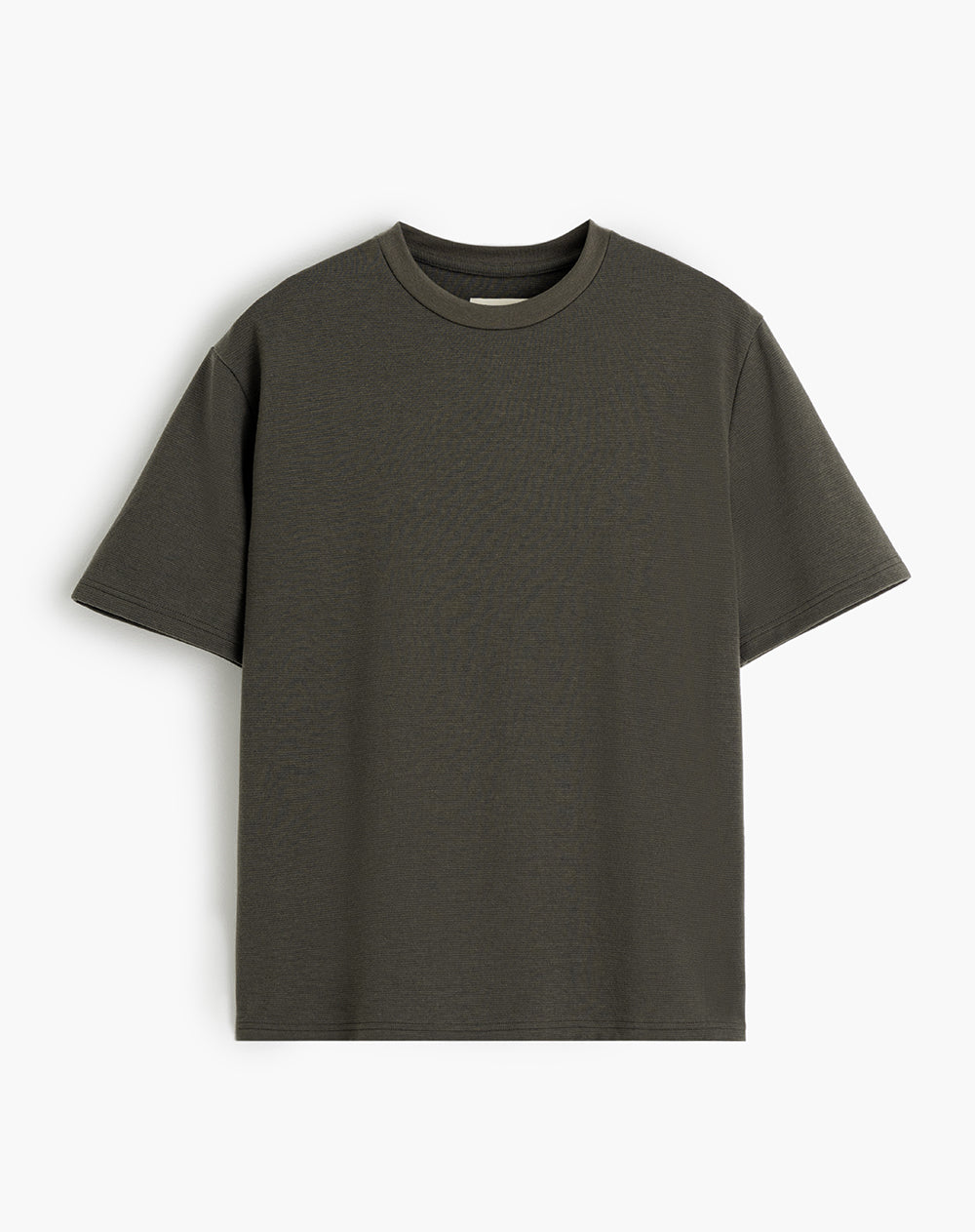 Camiseta regular algodón verde hombre