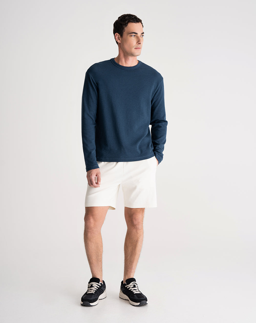 Camibuzo regular fit algodón azul hombre