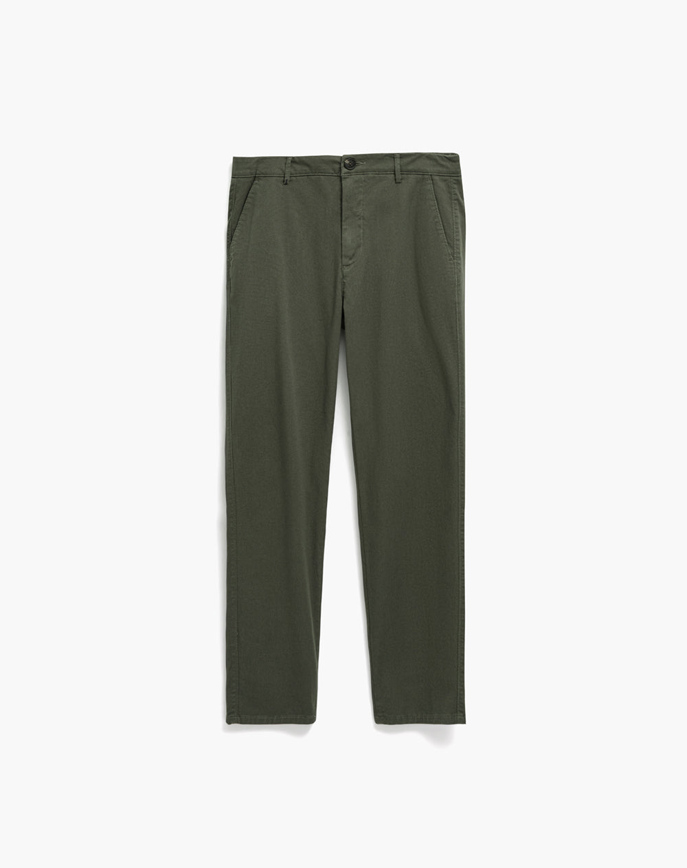 Pantalón chino regular algodón verde hombre