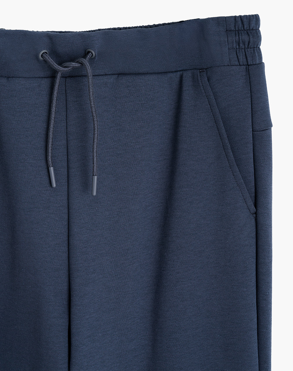 Jogger regular fit tiro medio azul