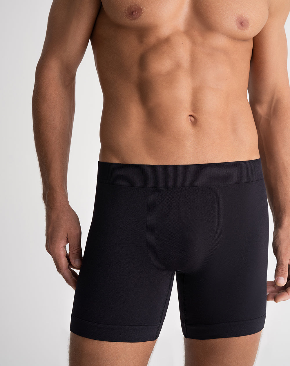Bóxer deportivo medio seamless negro