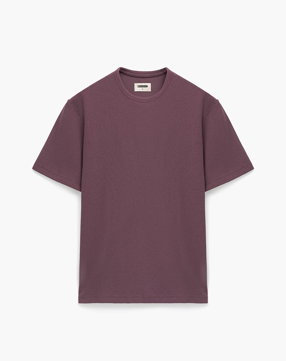 Camiseta regular algodón morada hombre