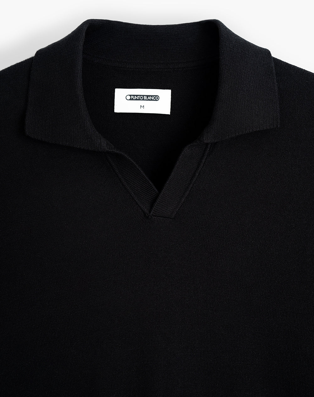 Buzo regular tejido de punto negro hombre