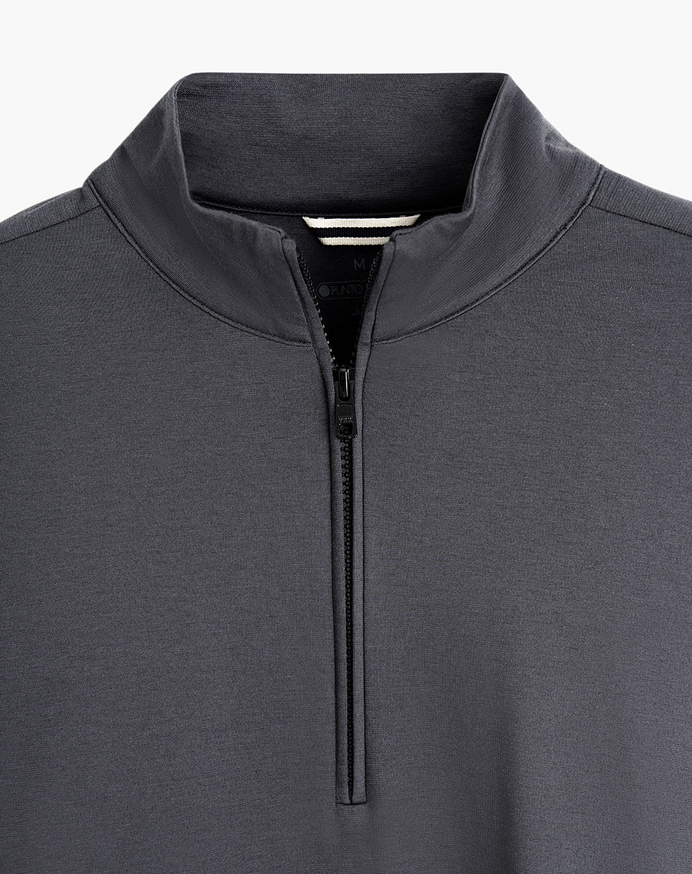 Buzo tipo polo regular algodón gris hombre