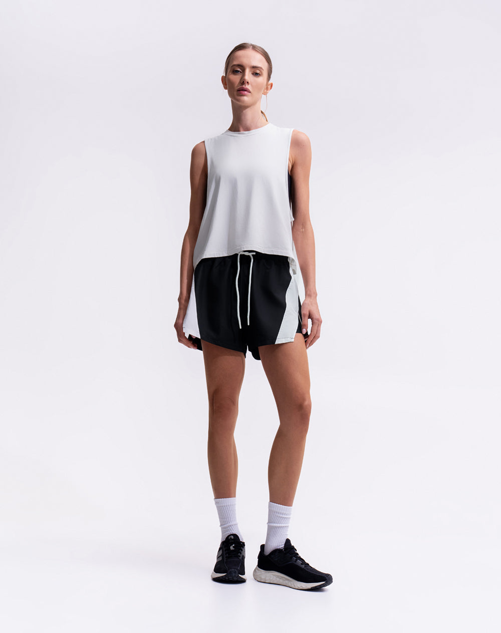 Short deportivo ciclista interno bloques mujer