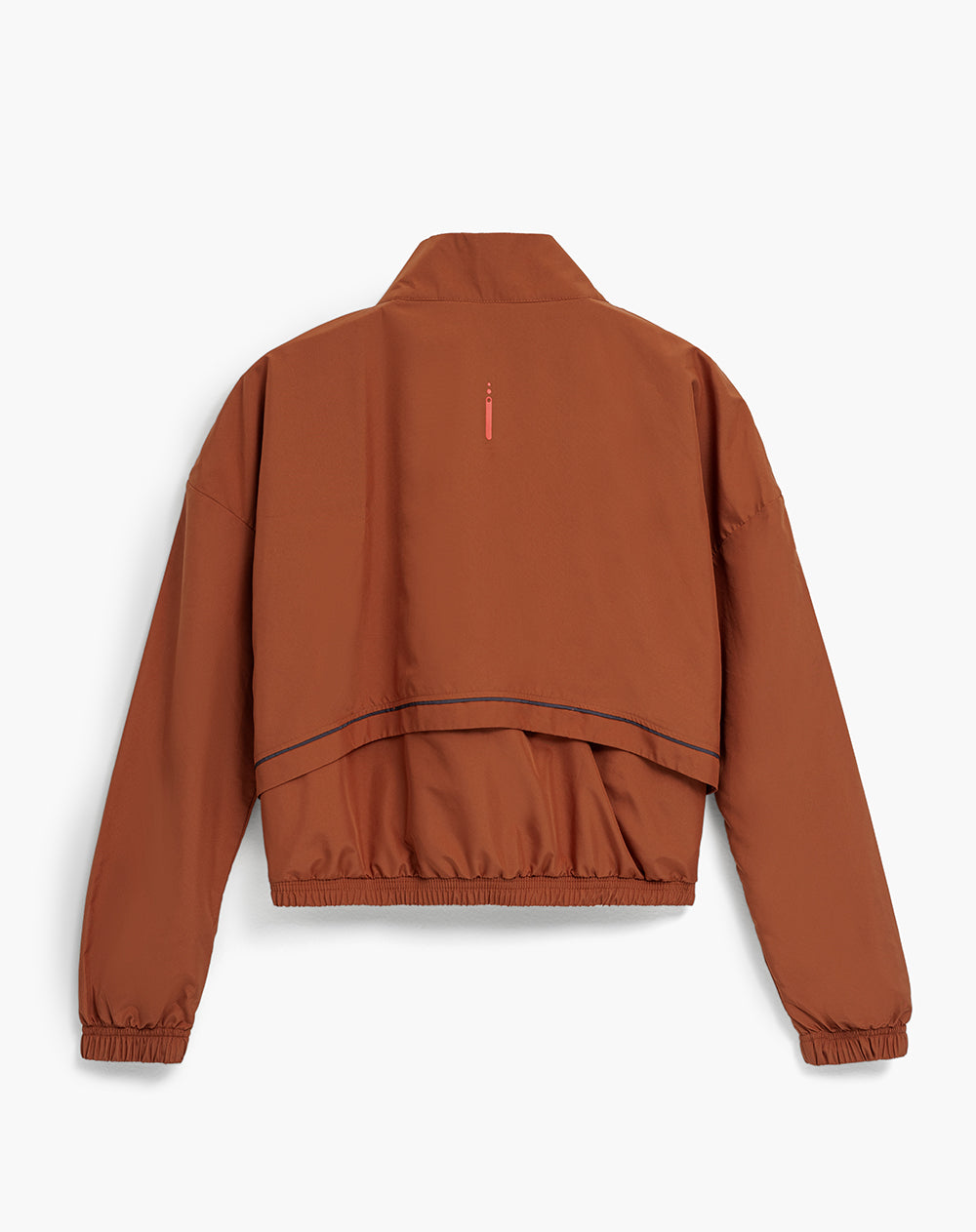 Chaqueta rompevientos terracota mujer