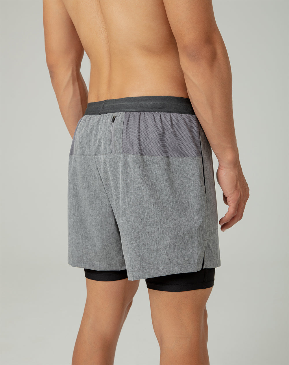Pantaloneta deportiva ciclista interno gris hombre