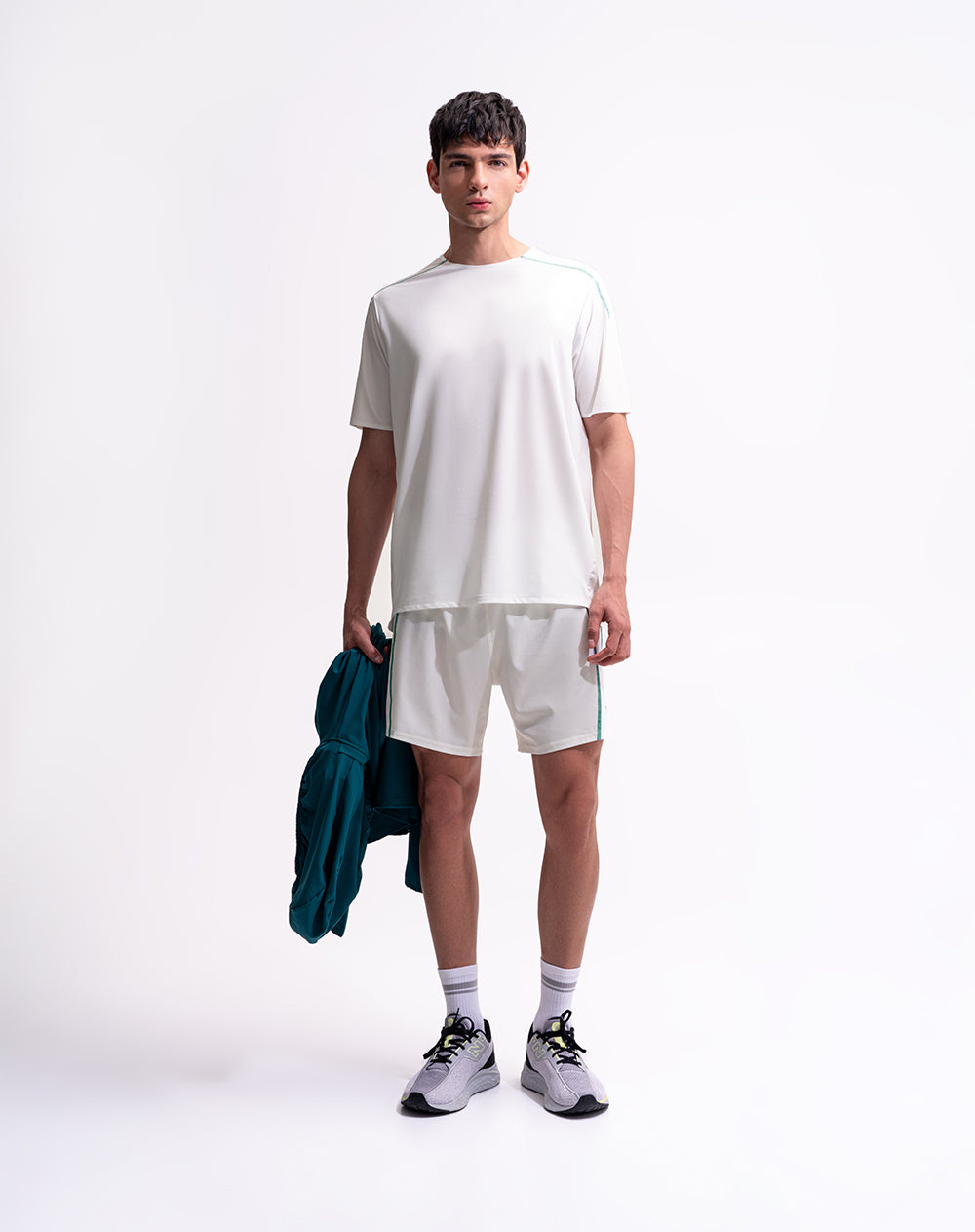 Camiseta regular fit manga corta blanca