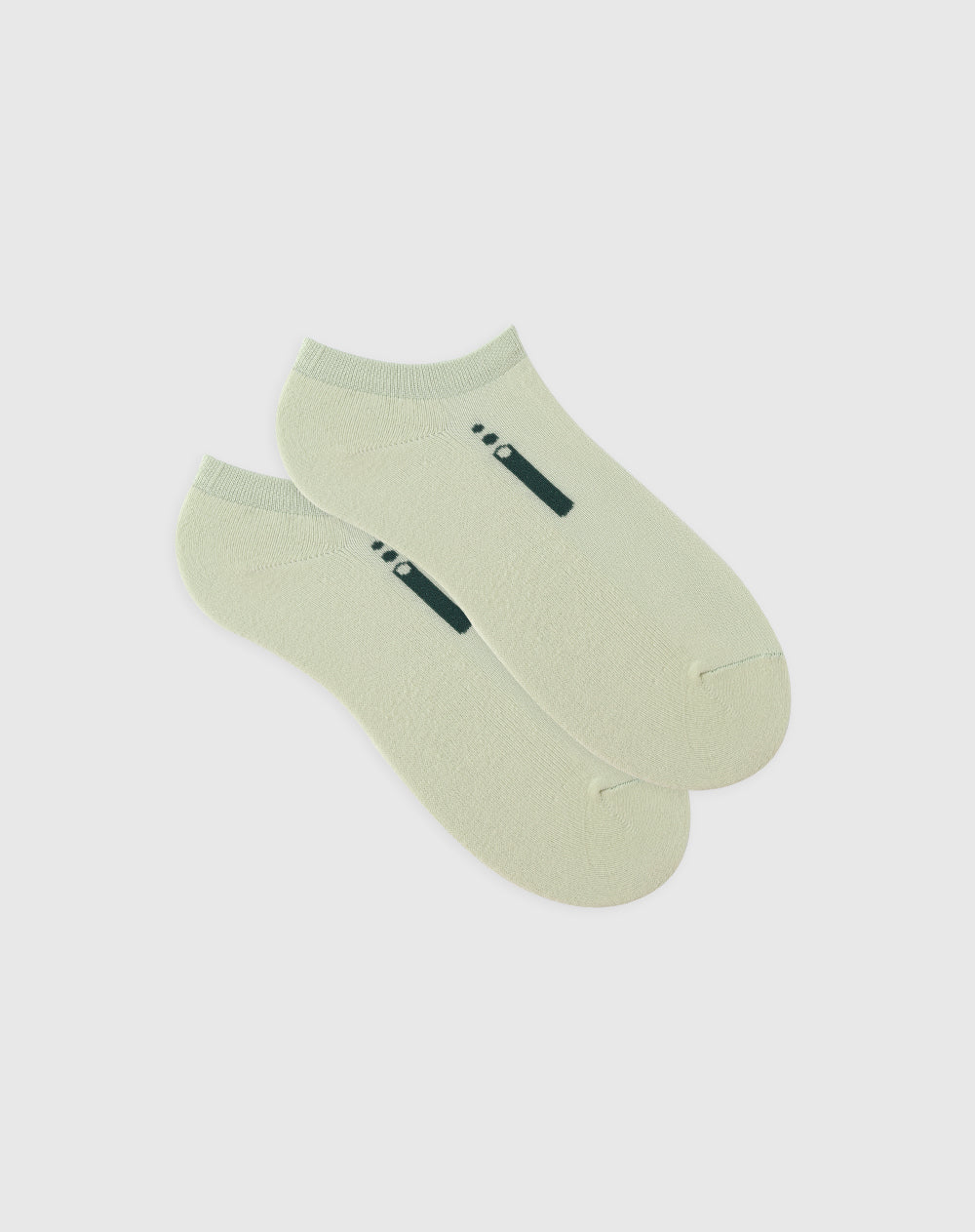 Medias mujer tobilleras cortas acolchadas verdes