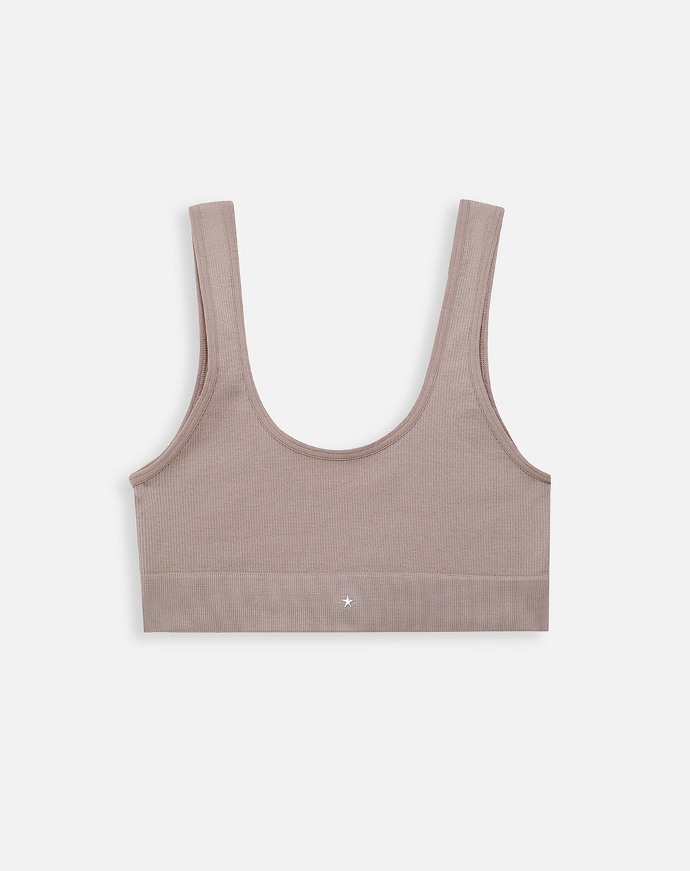 Top tiras anchas soporte medio cafe