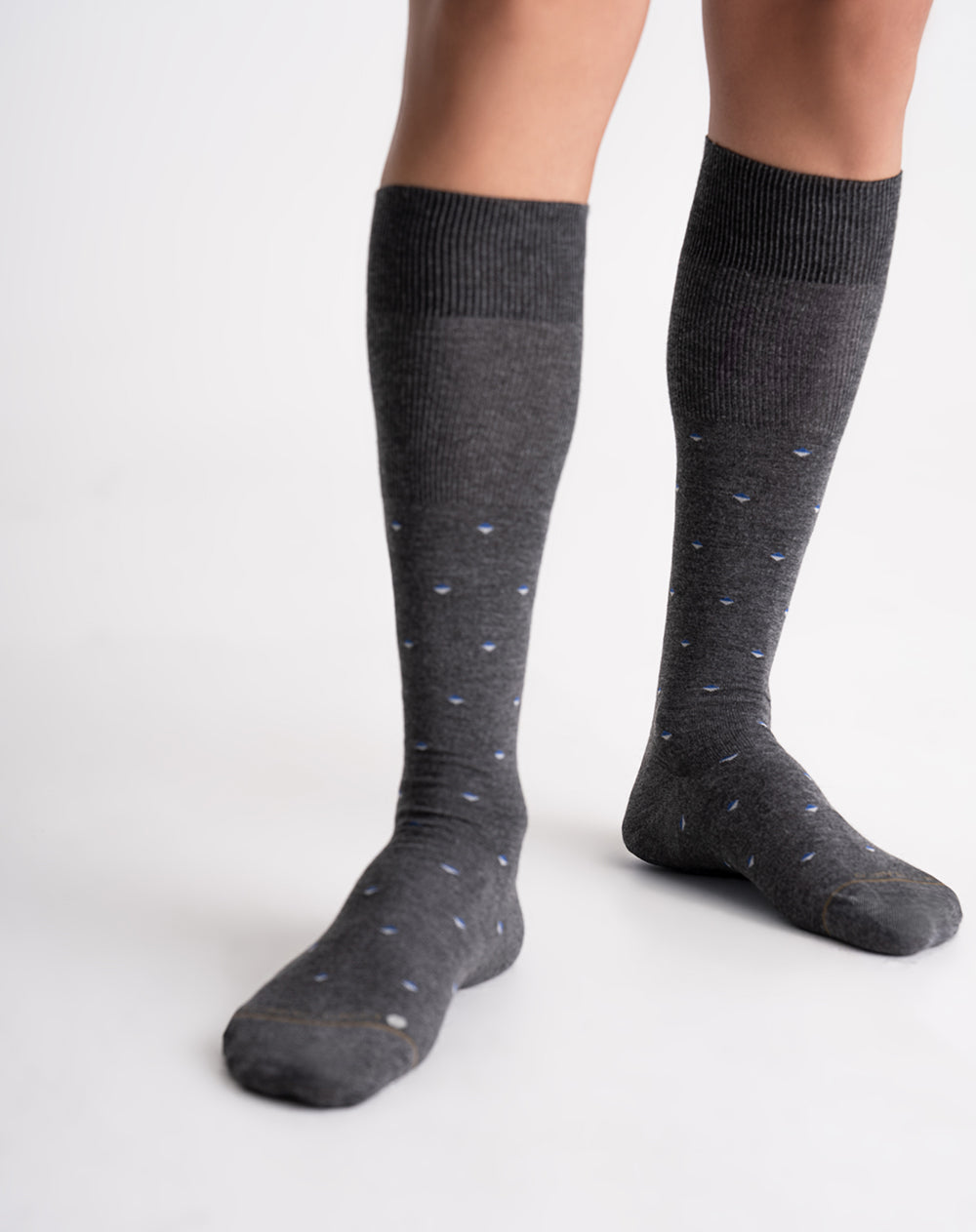 Medias largas gris jaspe
