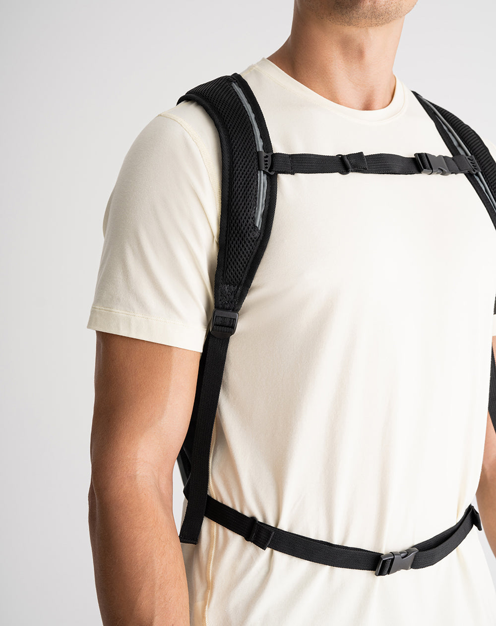 Morral unisex tiras ajustables gris