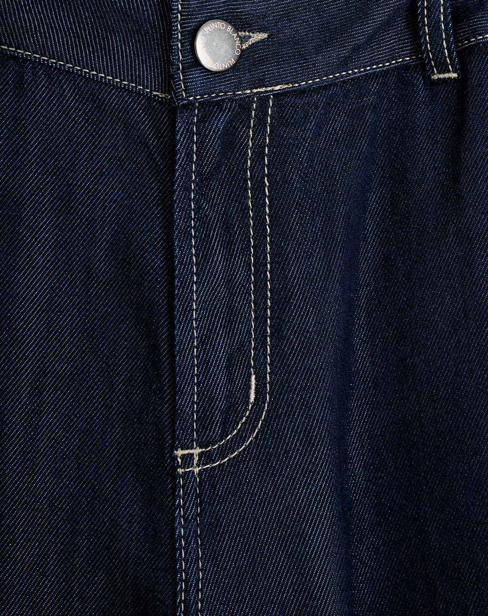 Jean recto tiro alto índigo oscuro mujer