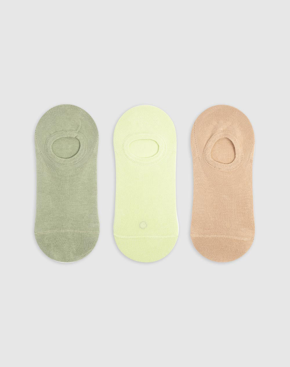 Medias mujer tobilleras cortas en algodón pack x3unds surtidas