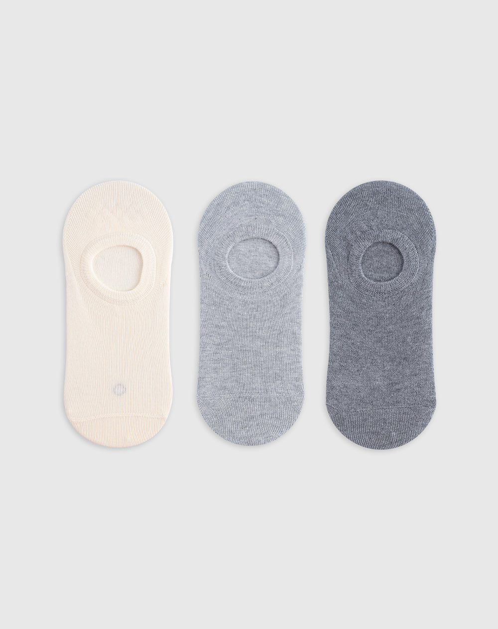 Medias mujer tobilleras cortas en algodón pack x3unds surtidas