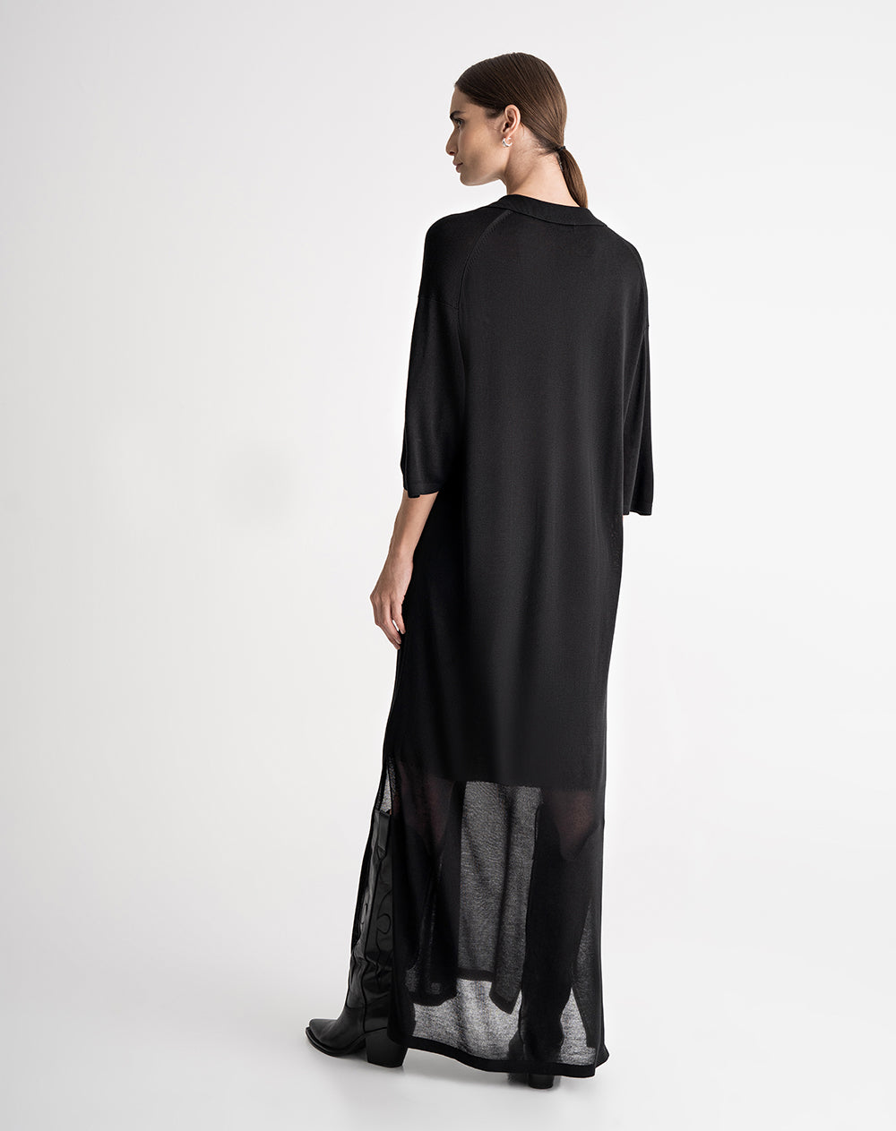 Vestido largo negro