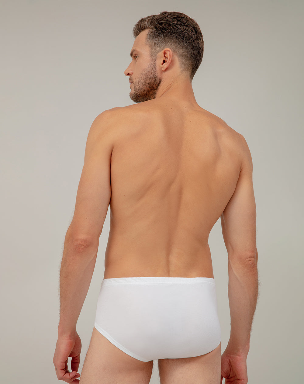 Bóxer brief algodón panel anatómico x3unds blanco