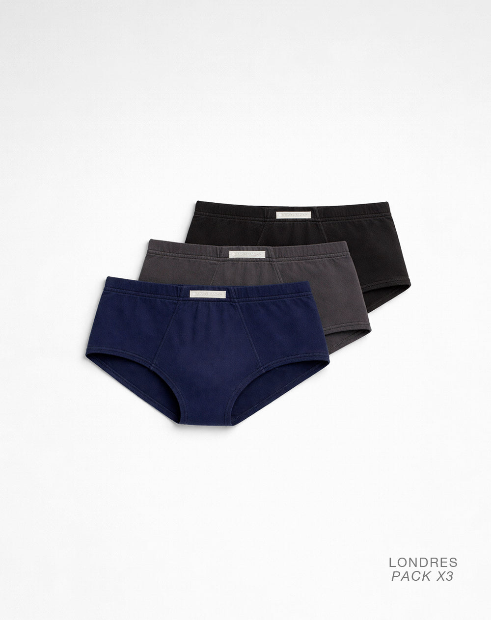 Bóxer brief algodón panel anatómico x3unds surtido