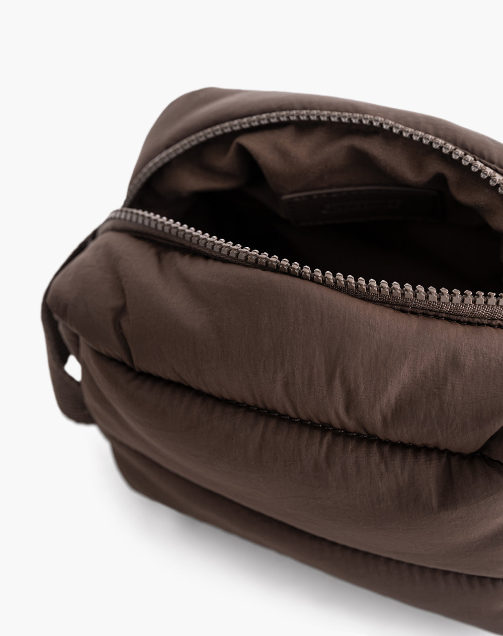 Estuche acolchado café
