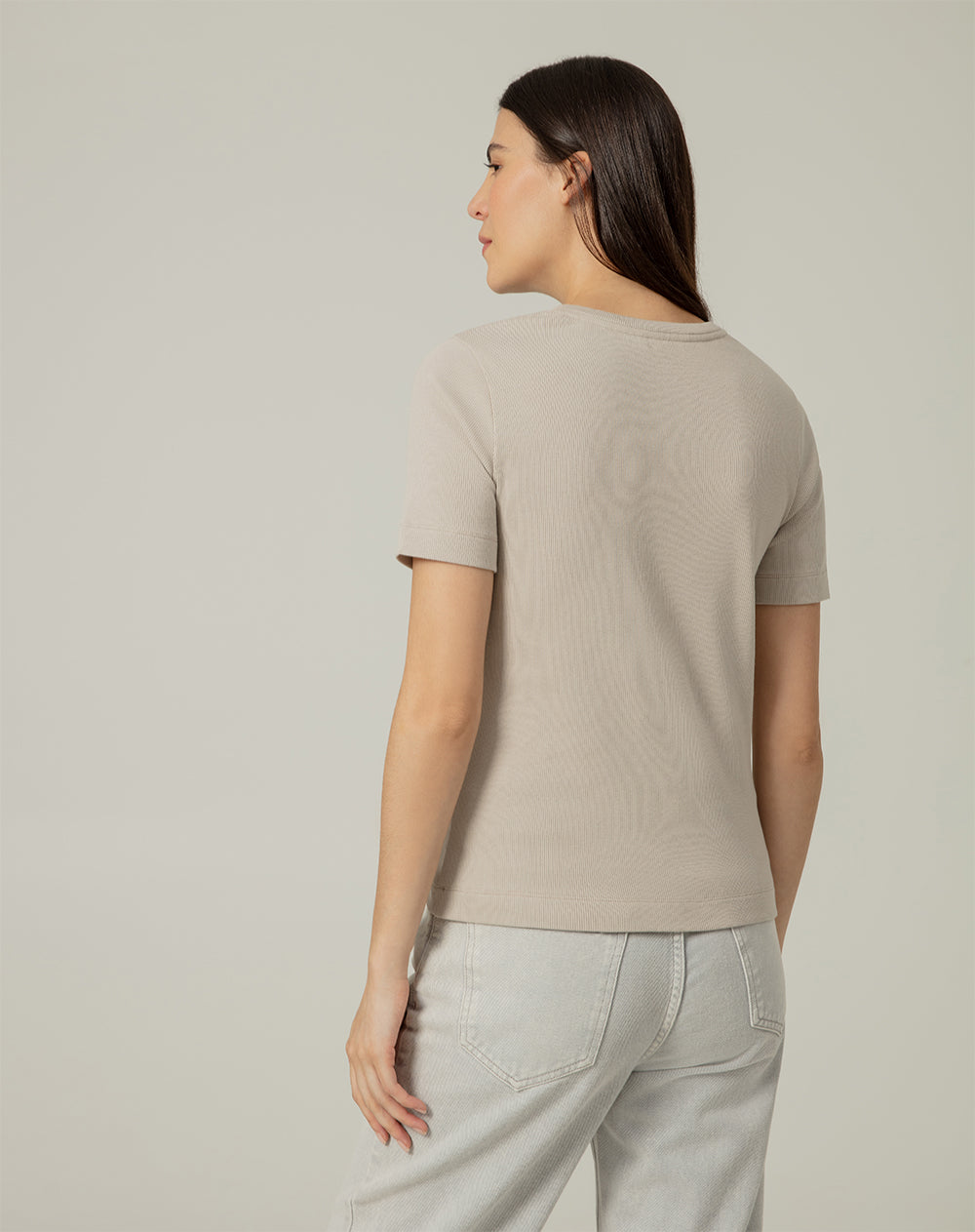 Camiseta semi ajustada algodón habana mujer