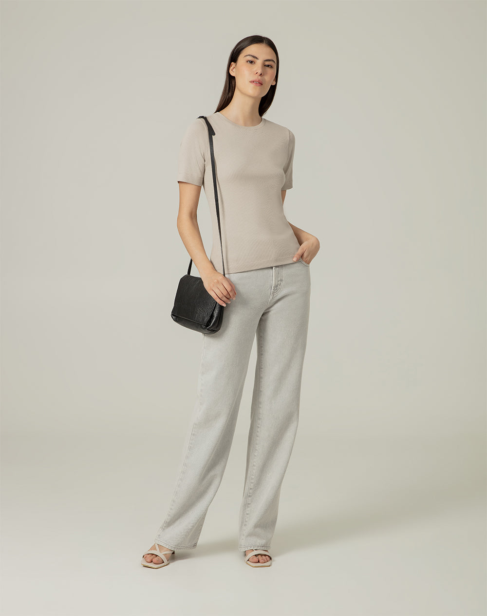 Camiseta semi ajustada algodón habana mujer