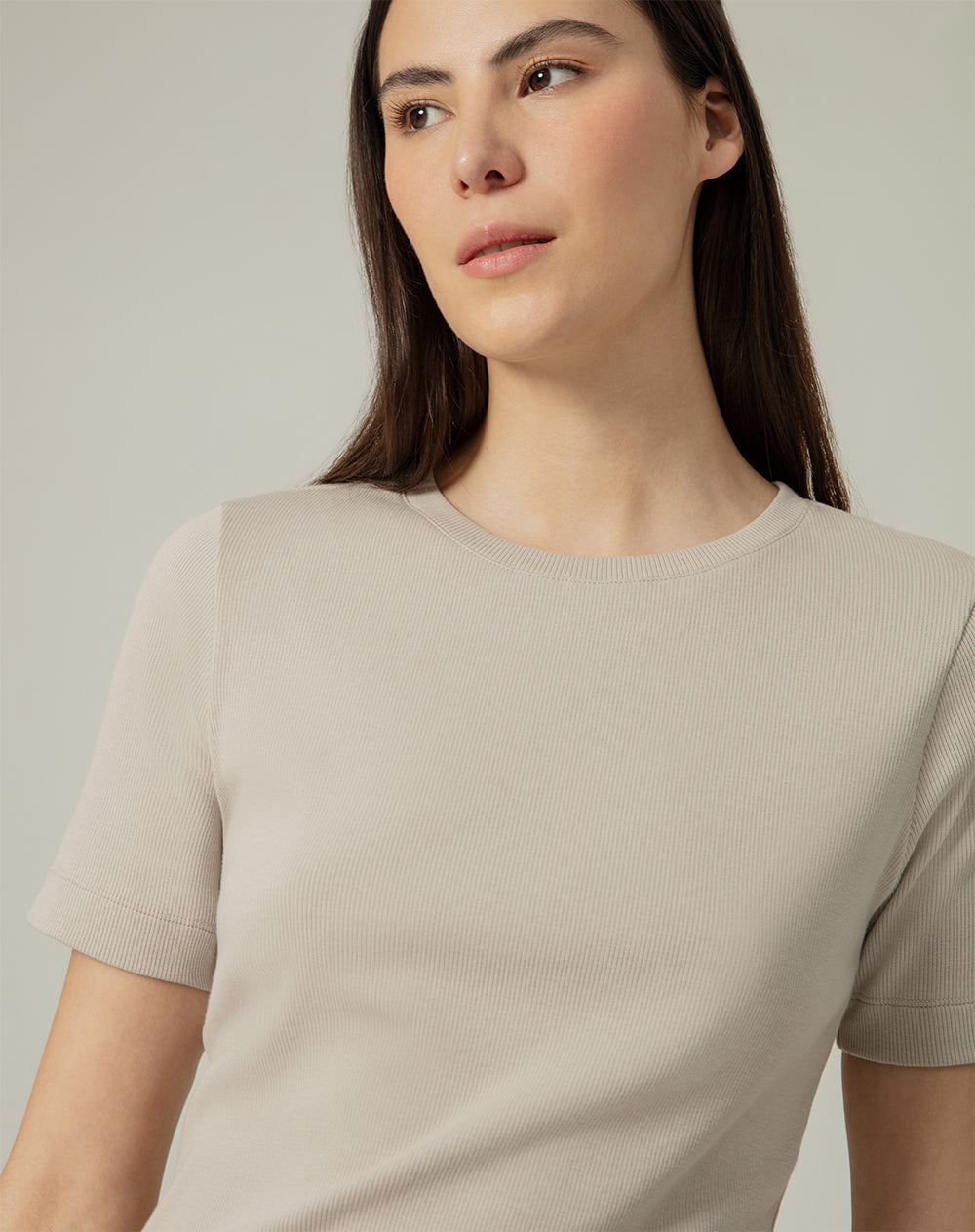 Camiseta semi ajustada algodón habana mujer