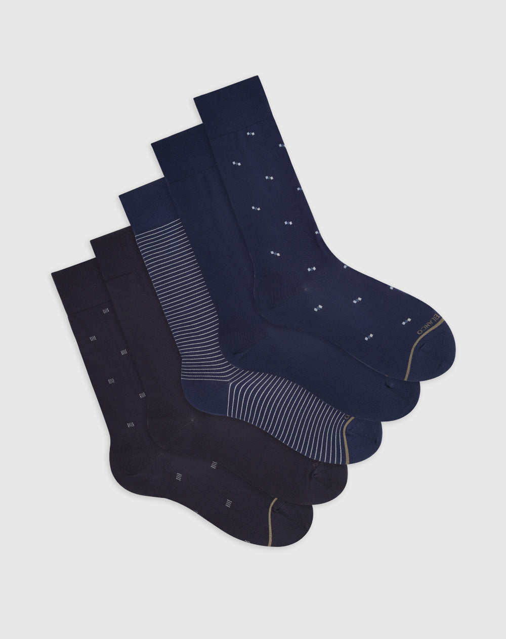 Medias hombre largas pack x5 surtido