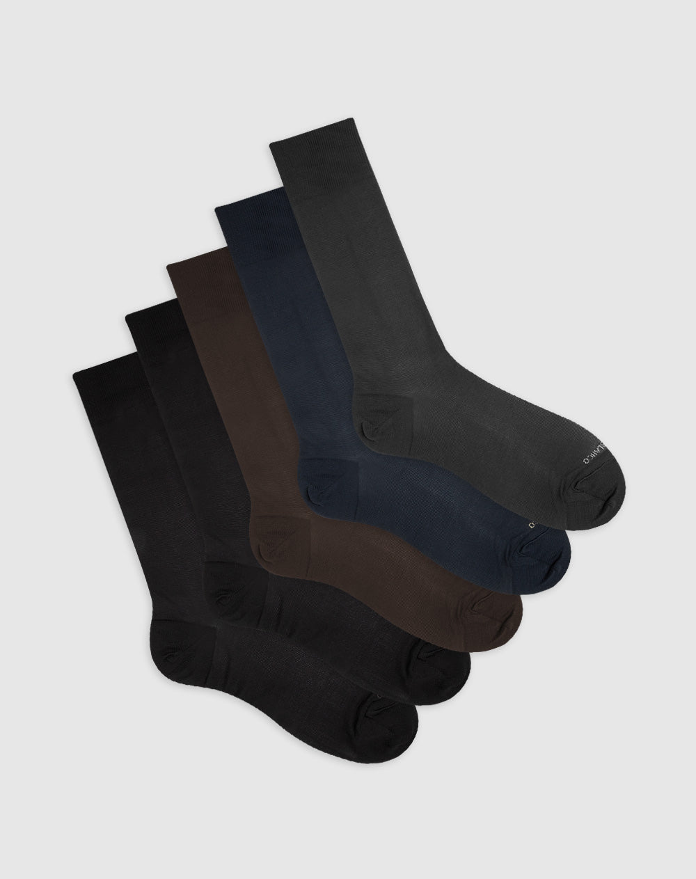Medias hombre largas formales pack x5 surtido