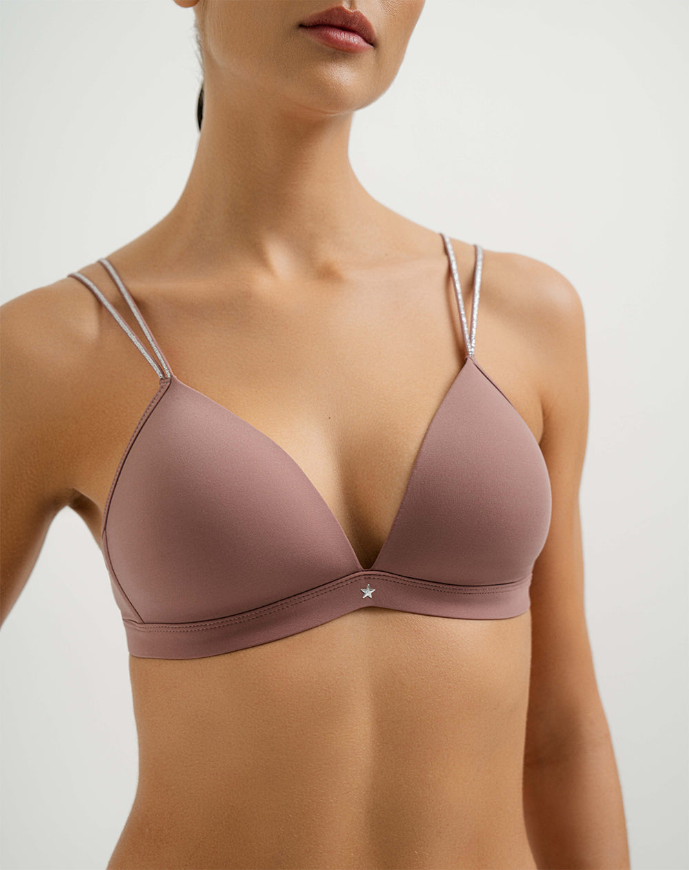 Brasier soporte medio copa ligera sin arco palo rosa