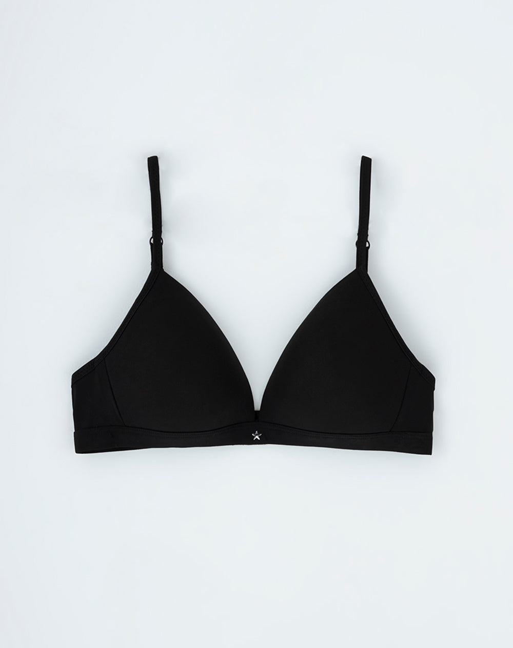 Brasier soporte medio microfibra sin arco negro