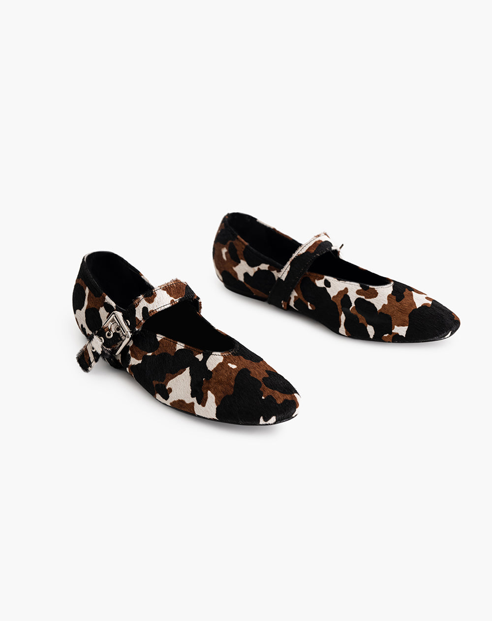 Baletas efecto piel print cuero mujer