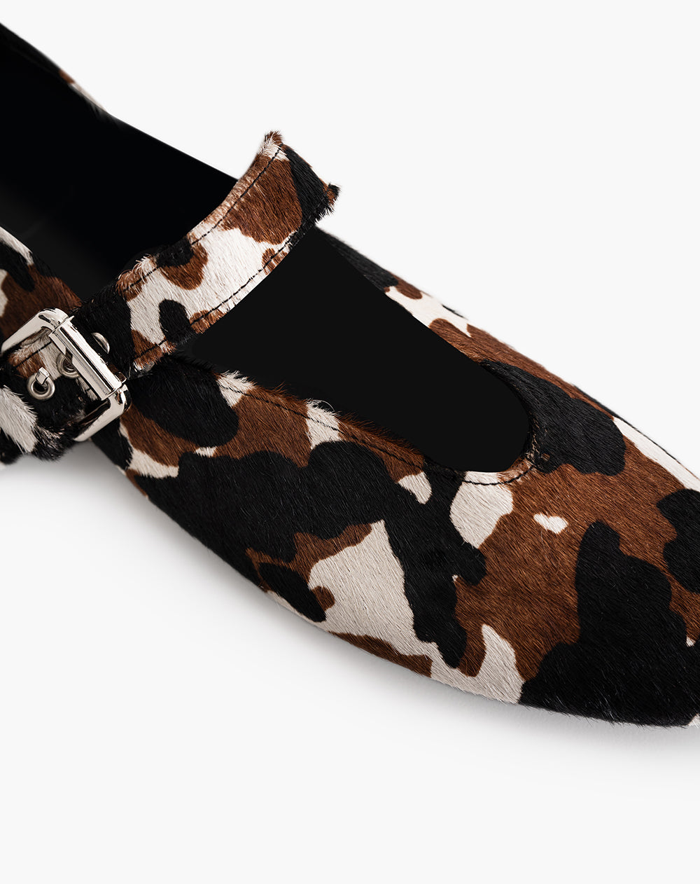 Baletas efecto piel print cuero mujer