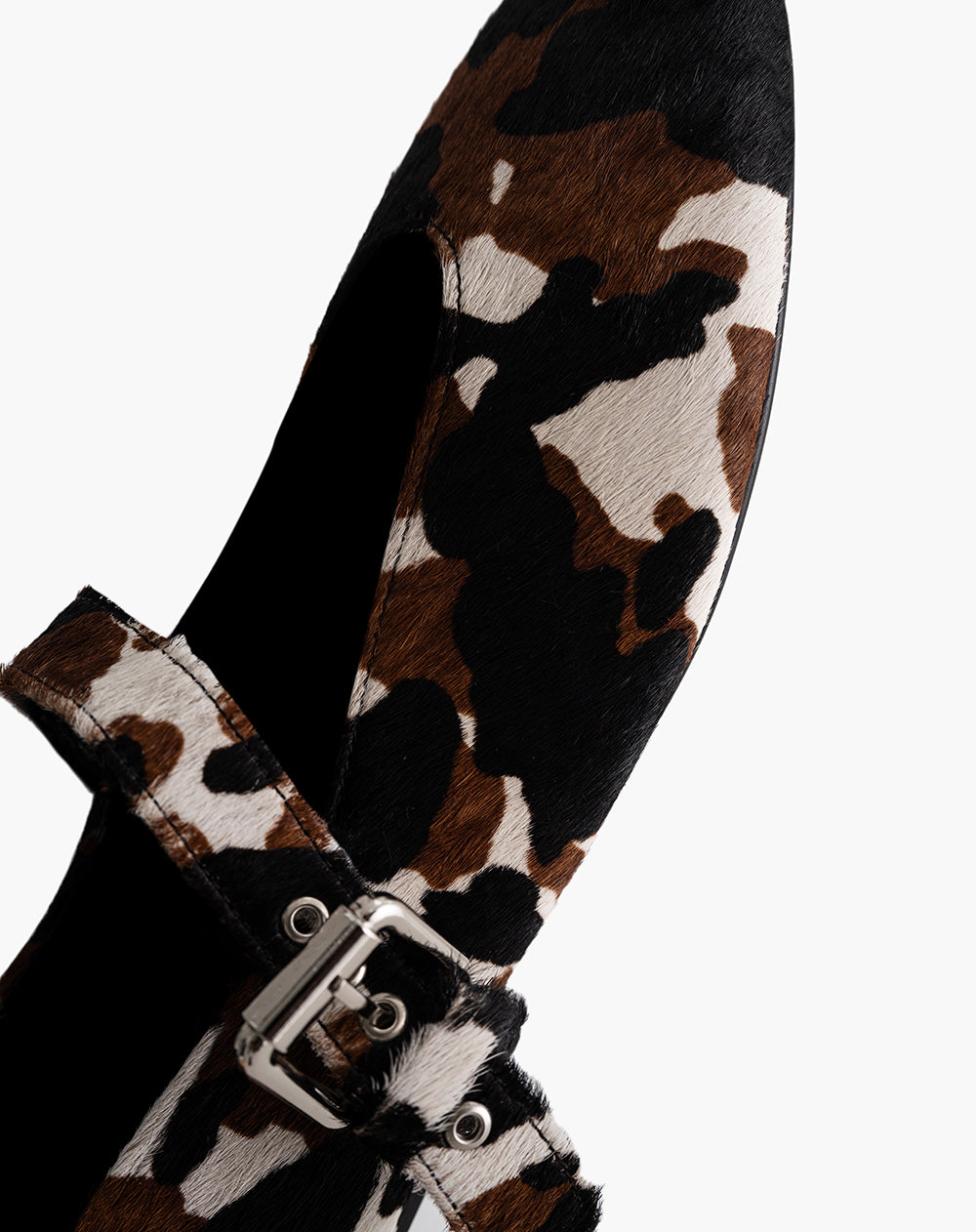 Baletas efecto piel print cuero mujer