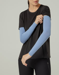 Mangas deportivas microfibra azules unisex