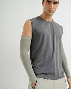 Mangas deportivas microfibra verdes unisex