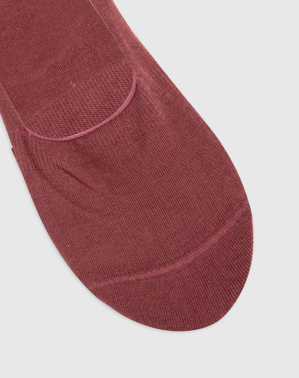 Medias mujer baletas antideslizante en talón vino tinto