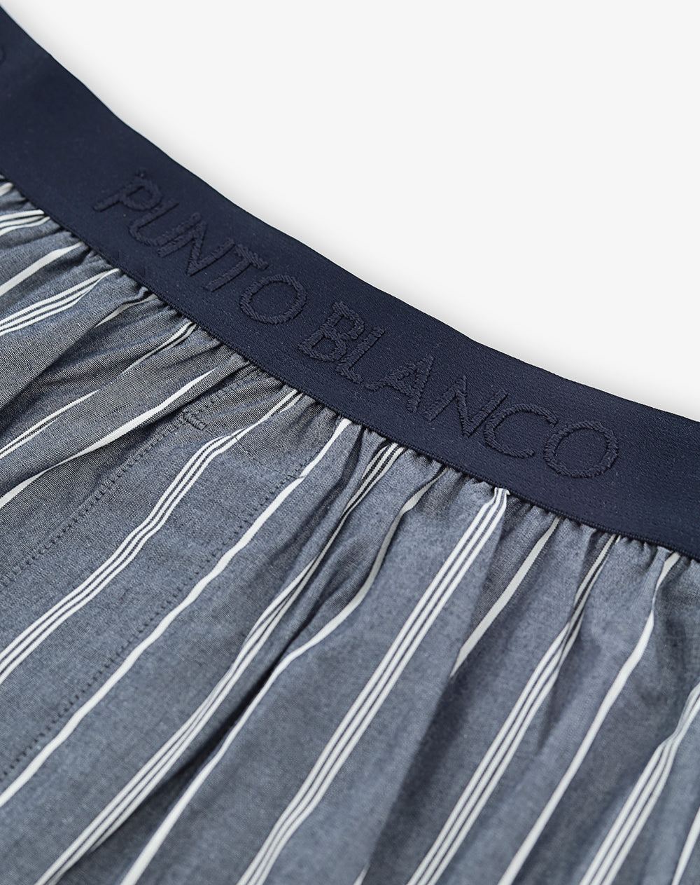 Bóxer medio azul rayas