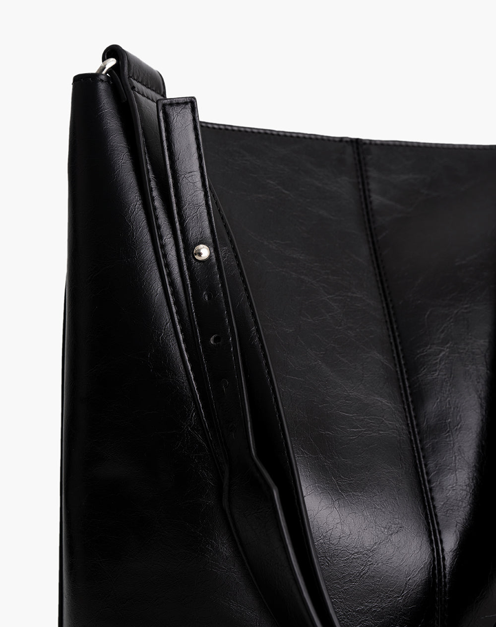 Bolso shopper grande negro mujer