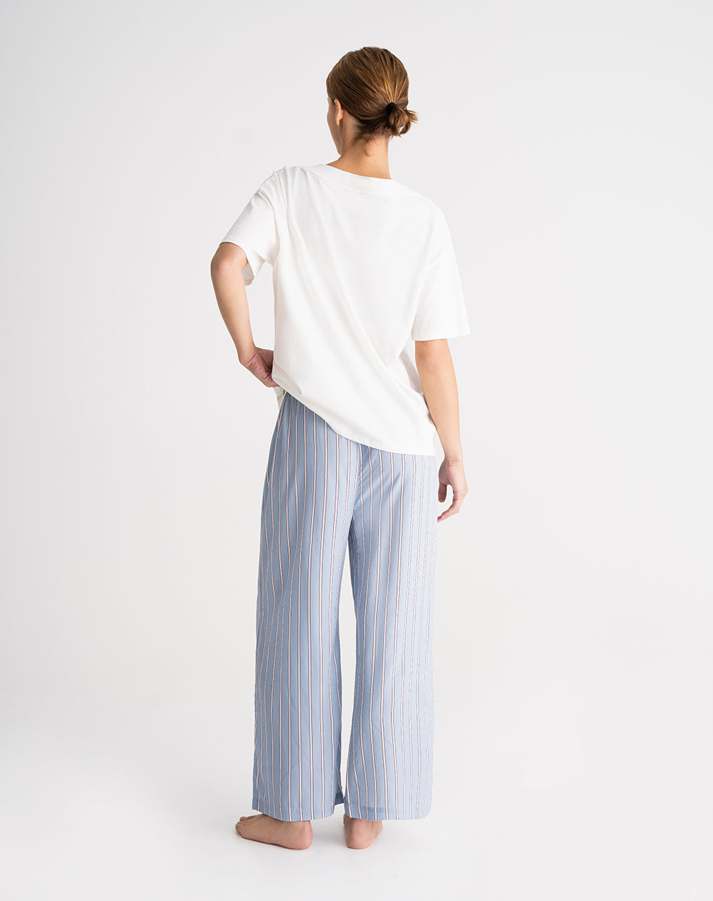 Camiseta + pantalón de pijama mujer algodón surtida
