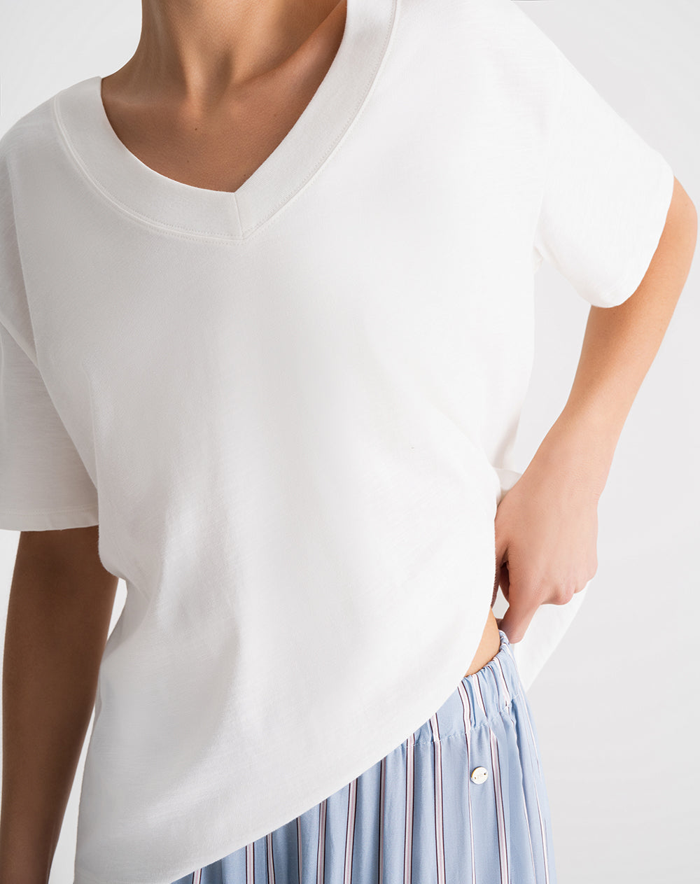 Camiseta + pantalón de pijama mujer algodón surtida