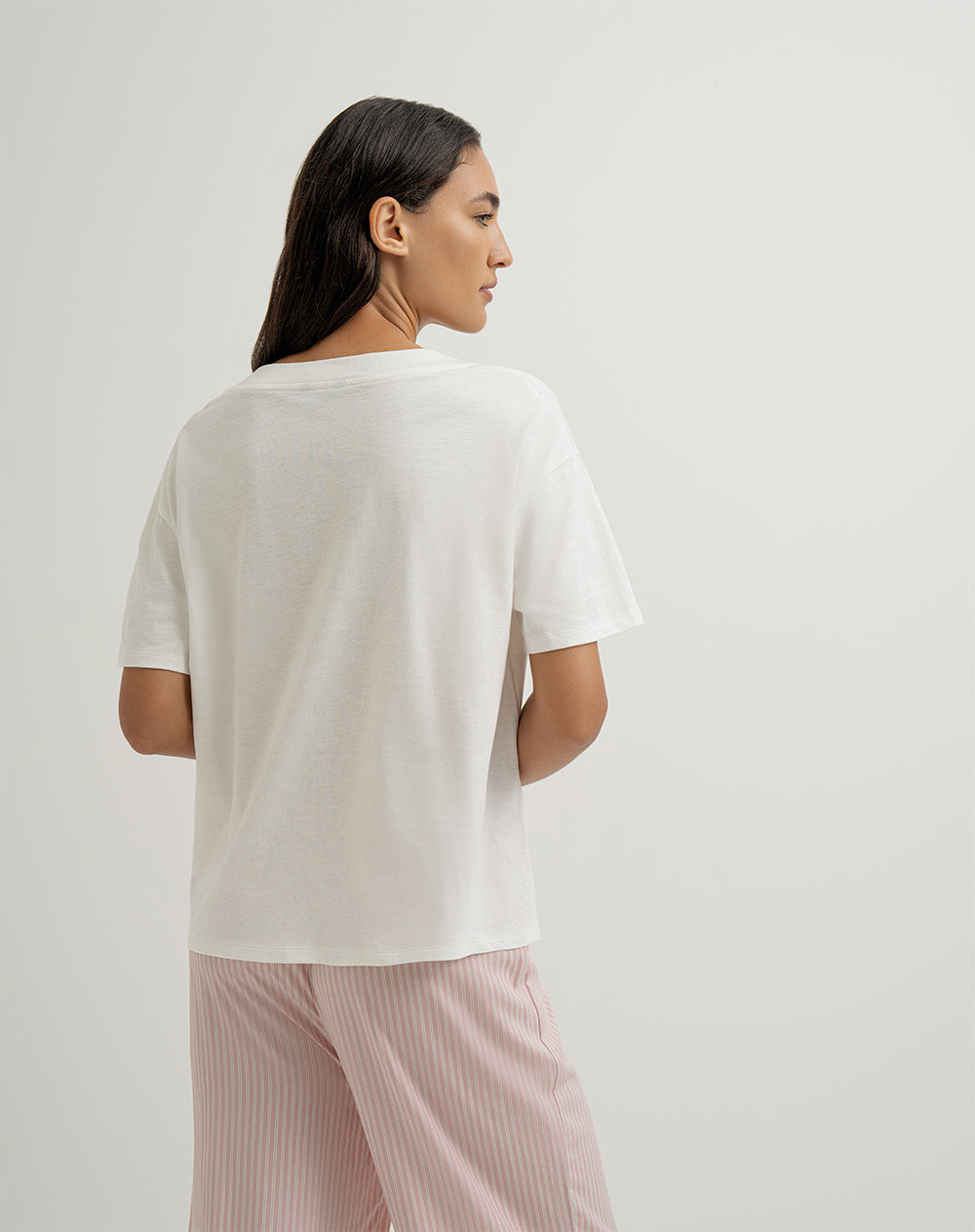 Camiseta + pantalón de pijama mujer algodón surtido