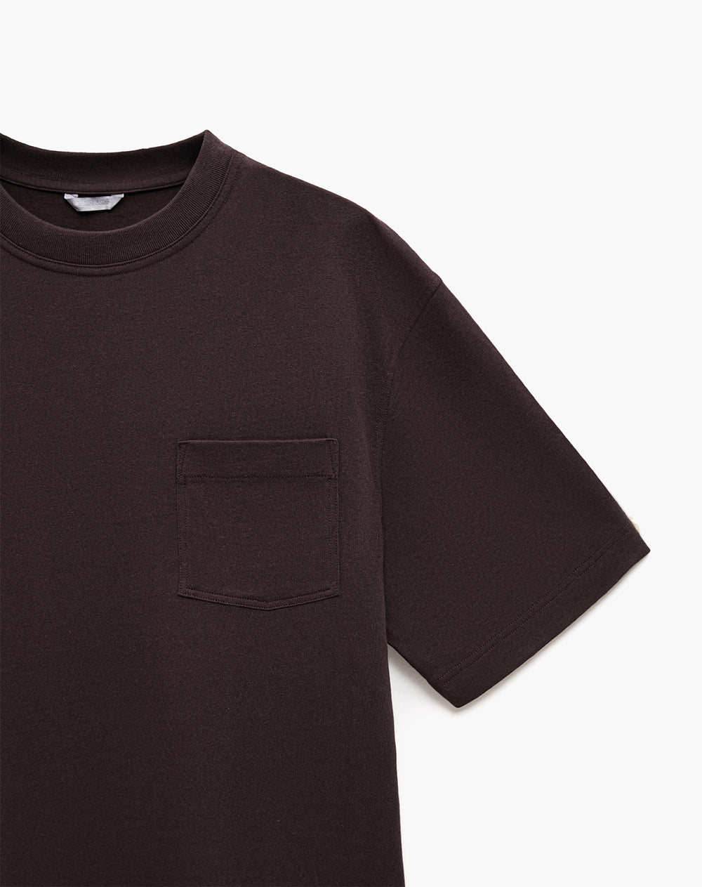 Camiseta regular manga corta vinotinto hombre
