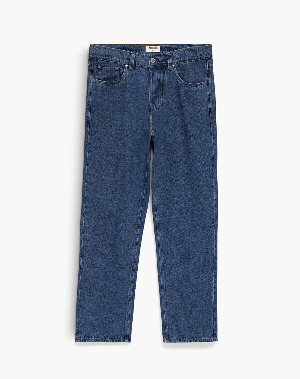 Jean regular fit tiro medio indigo oscuro