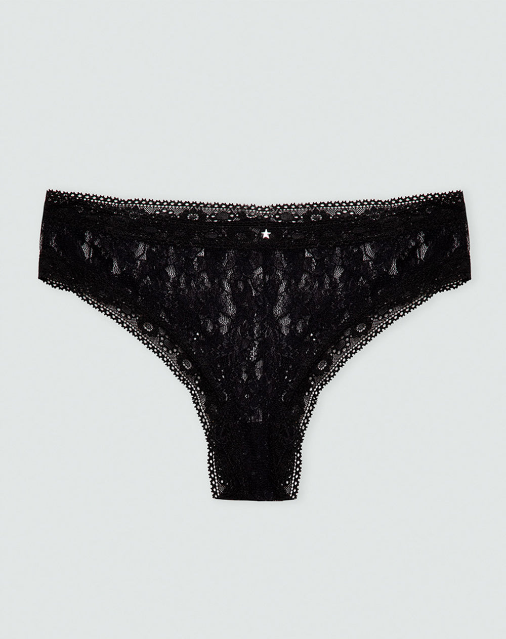 Panty cachetero en encaje negro