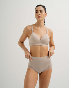 Brasier soporte alto prehormado sin arco café