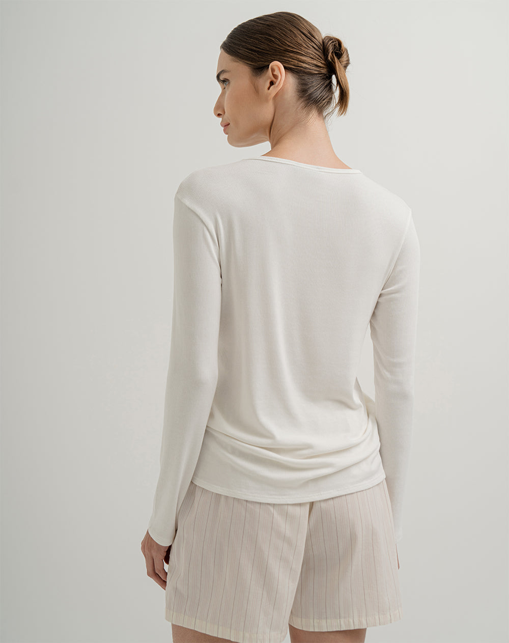 Camibuzo algodón blanco mujer