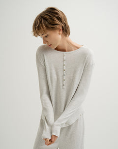 Camibuzo regular algodón gris mujer